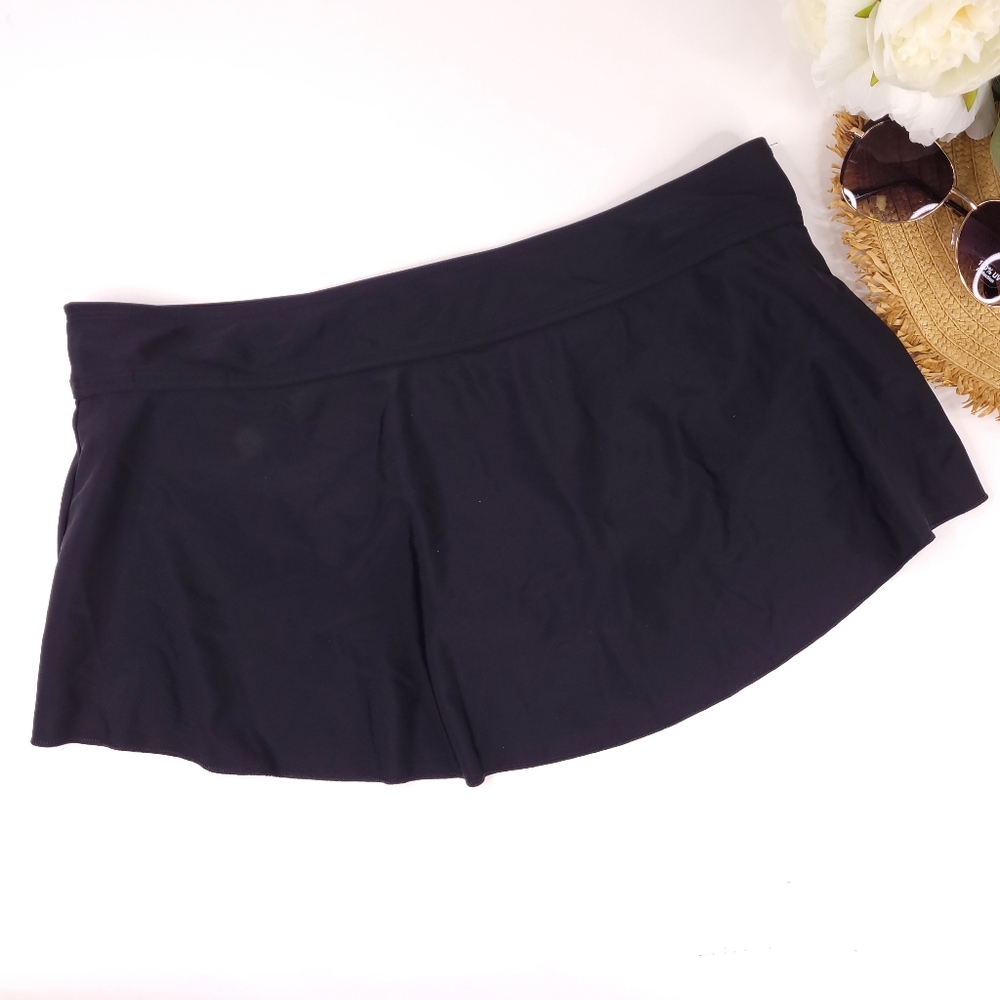 Kona Sol Black Skirtini Bikini Bottom S, L - Picture 3 of 6